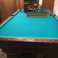 Pool Table, Custom Antique Brunswick-Blake-Collender Co.