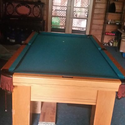 Old English oak Coronado pool table