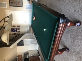 9ft C.L. Bailey Dutches Pool Table with Accessories(SOLD)
